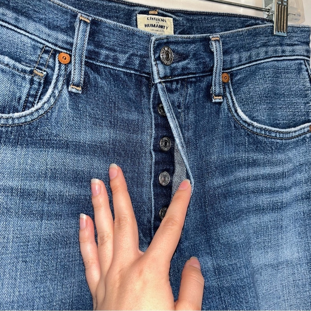 Citizens of Humanity Liya High Rise Classic Fit Crop Jeans - Picture 6 of 13